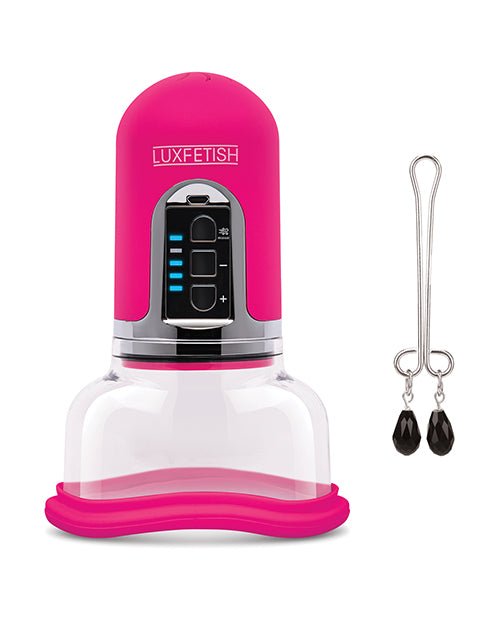 Lux Fetish Pussy Pump w/Clit Clamp | Shop Lowest Prices at Funlove.com