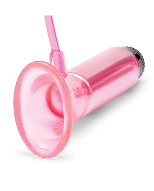 Lux Fetish Vibrating Clitoral Pump w/Quick Release - Pink | Shop Lowest Prices at Funlove.com