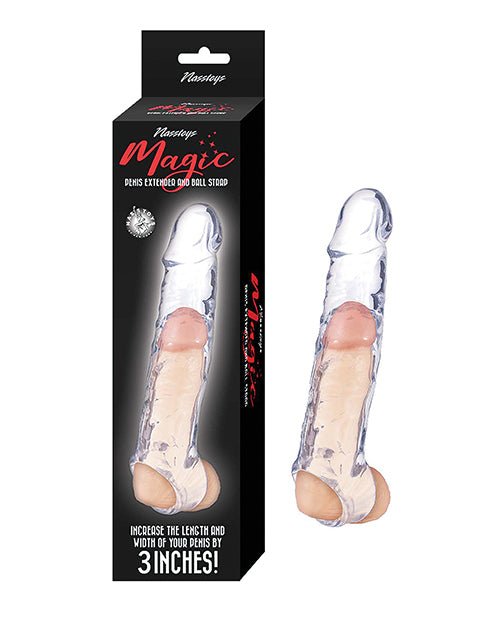 Magic 6.5" Penis Extender & Ball Strap - Clear | Shop Lowest Prices at Funlove.com