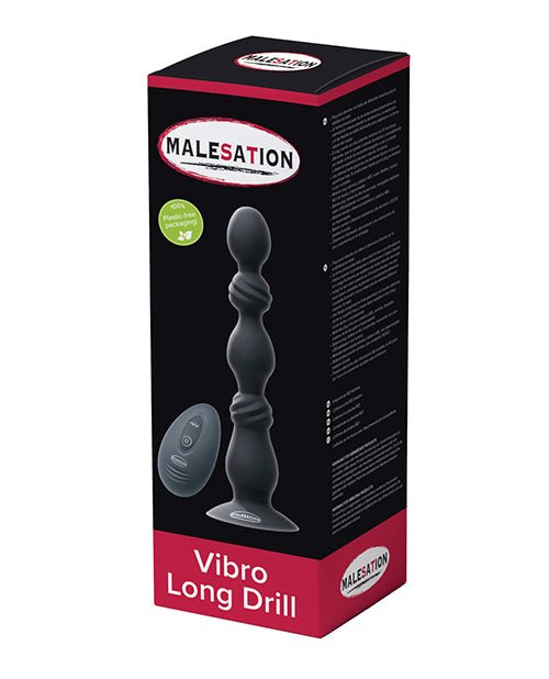 Malesation Vibro Long Anal Drill - Black | Shop Lowest Prices at Funlove.com