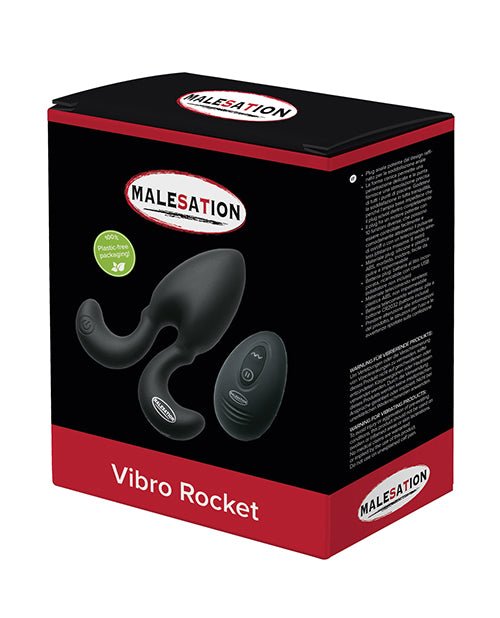 Malesation Vibro Rocket Anal Plug - Black | Shop Lowest Prices at Funlove.com