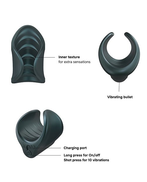 Manwan Starter Travel Vibrating Masturbator - Pine Grey | Shop Lowest Prices at Funlove.com