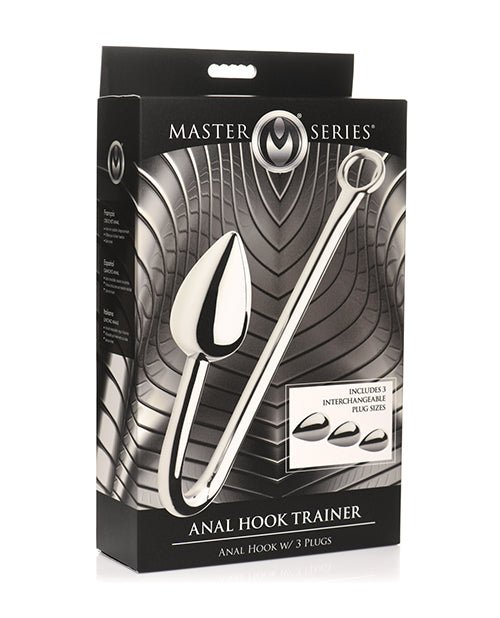 Master Series Anal Hook Trainer w/3 Plugs - Silver | Shop Lowest Prices at Funlove.com