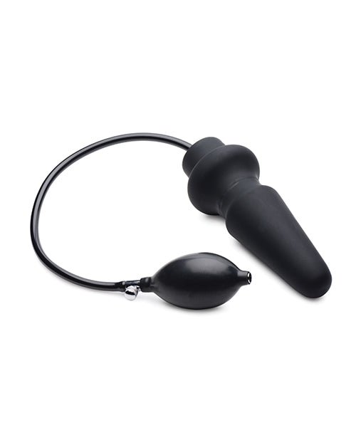 Master Series Ass - Pand Inflatable Silicone Anal Plug - Black | Shop Lowest Prices at Funlove.com