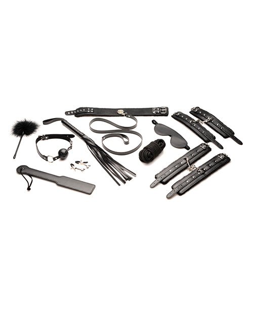 Master Series Hook Up 10pc Plush Bondage Set - Black | Shop Lowest Prices at Funlove.com