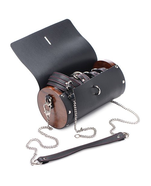 Master Series Kinky Clutch Black Bondage Set w/Carrying Case | Shop Lowest Prices at Funlove.com