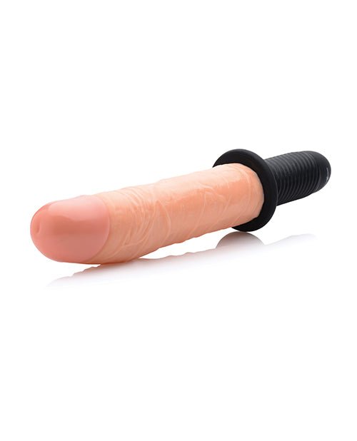 Master Series Onslaught 13 Mode XL Vibrating Dildo Thruster - Light | Shop Lowest Prices at Funlove.com