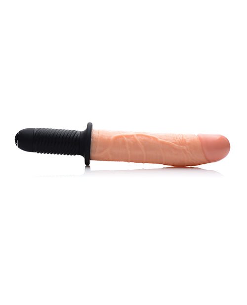 Master Series Onslaught 13 Mode XL Vibrating Dildo Thruster - Light | Shop Lowest Prices at Funlove.com