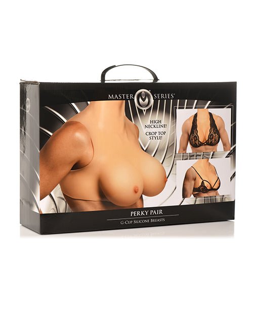 Master Series Perky Pair G Cup Silicone Breasts | Shop Lowest Prices at Funlove.com