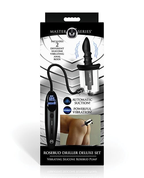 Master Series Rosebud Driller Deluxe Set Vibrating Silicone Rosebud Pump | Shop Lowest Prices at Funlove.com