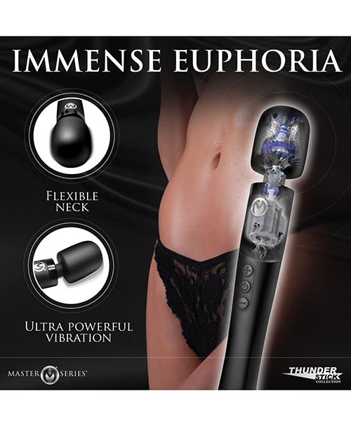 Master Series Thunderstick Pro Wand Massager - Black | Shop Lowest Prices at Funlove.com