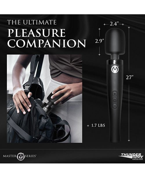 Master Series Thunderstick Pro Wand Massager - Black | Shop Lowest Prices at Funlove.com