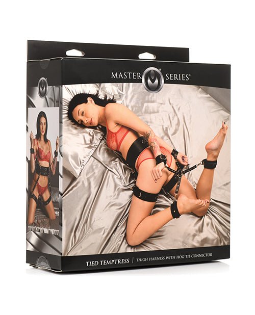Master Series Tied Temptress Thigh Harness with Hog Tie Connector | Shop Lowest Prices at Funlove.com