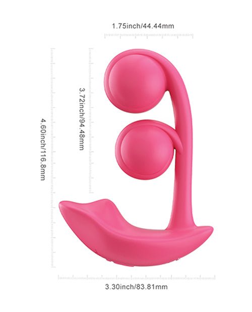 Melody Twin Balls Clit & G - Spot Vibrator - Pink | Shop Lowest Prices at Funlove.com