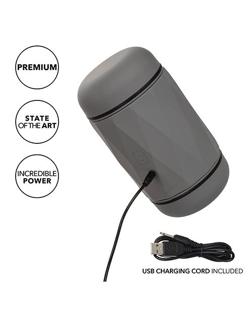 Milk Master Vibro Squeeze Pussy Stroker - Black | Shop Lowest Prices at Funlove.com
