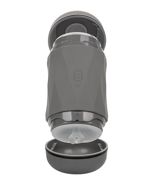 Milk Master Vibro Squeeze Pussy Stroker - Black | Shop Lowest Prices at Funlove.com
