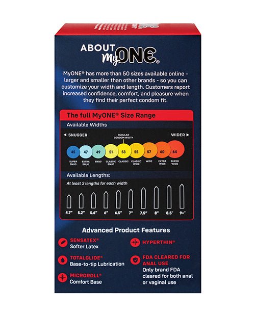 My One Super Wide & Long Condoms - Pack of 10 | Shop Lowest Prices at Funlove.com