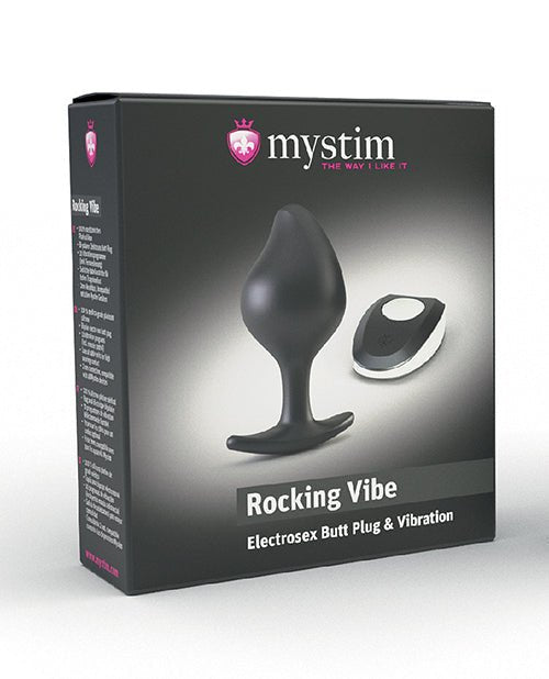 Mystim Rocking Force Silicone Buttplug Small - Black | Shop Lowest Prices at Funlove.com