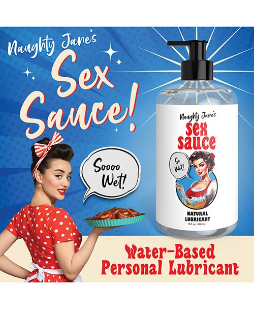Naughty Jane's Sex Sauce Natural Lubricant - 16 oz | Shop Lowest Prices at Funlove.com