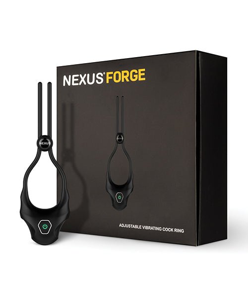 Nexus Forge Single Lasso Vibrating Cock Ring - Black | Shop Lowest Prices at Funlove.com