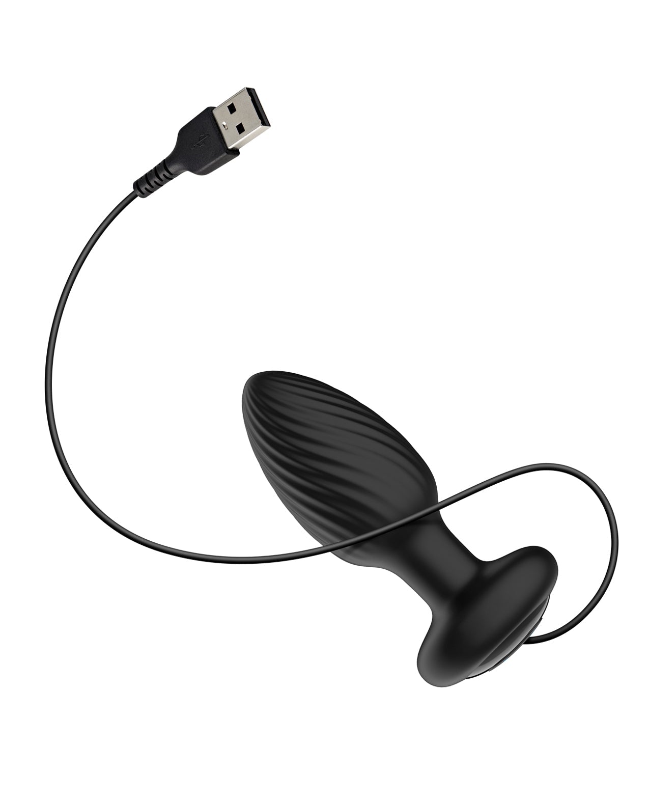 Nexus Tornado Rotating & Vibrating Small Butt Plug - Black | Shop Lowest Prices at Funlove.com
