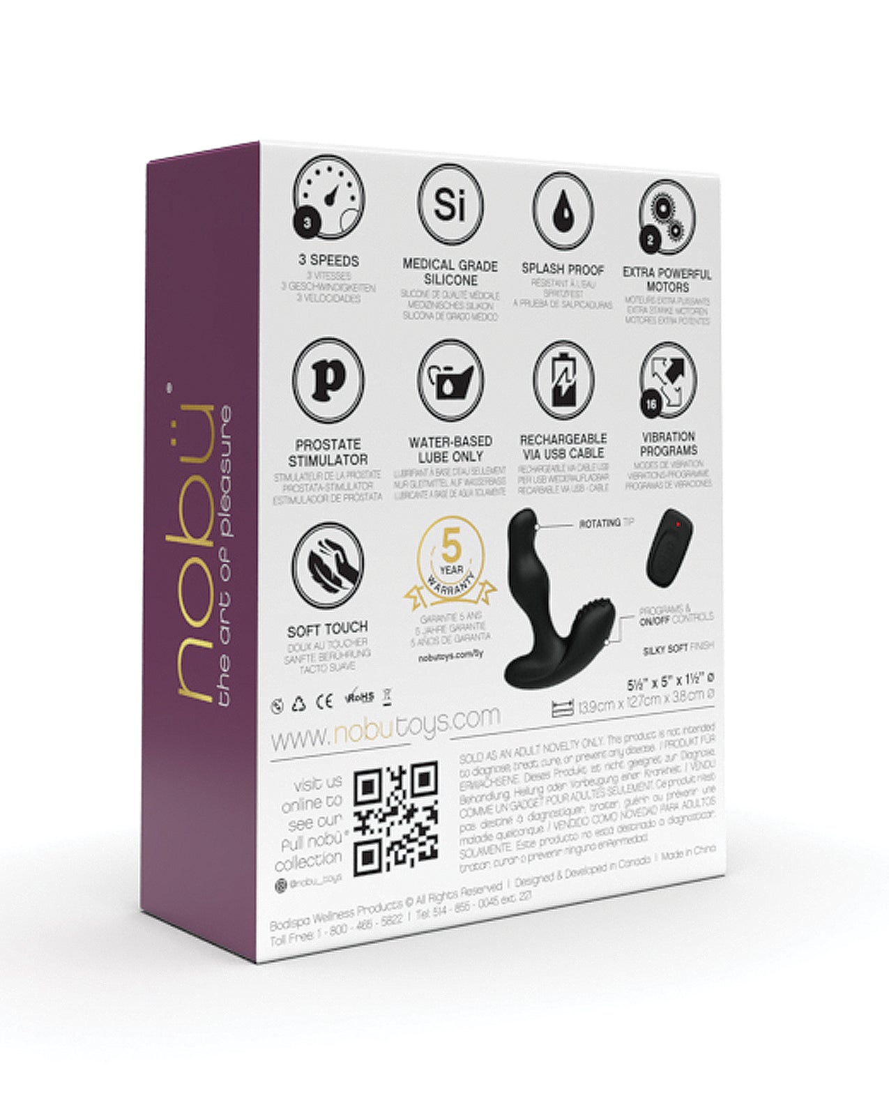 Nobu X - plore U Ezra Anal Vibrator - Black | Shop Lowest Prices at Funlove.com