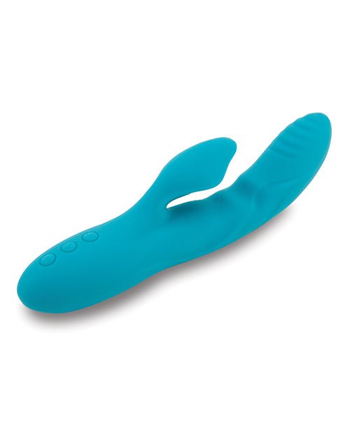 Nu Sensuelle Nubii Kiah Turbo Boost & Heating Dual Stim Rabbit - Blue | Shop Lowest Prices at Funlove.com
