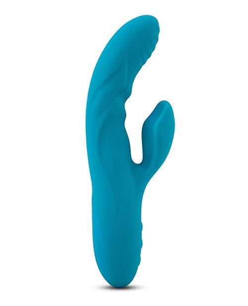 Nu Sensuelle Nubii Kiah Turbo Boost & Heating Dual Stim Rabbit - Blue | Shop Lowest Prices at Funlove.com
