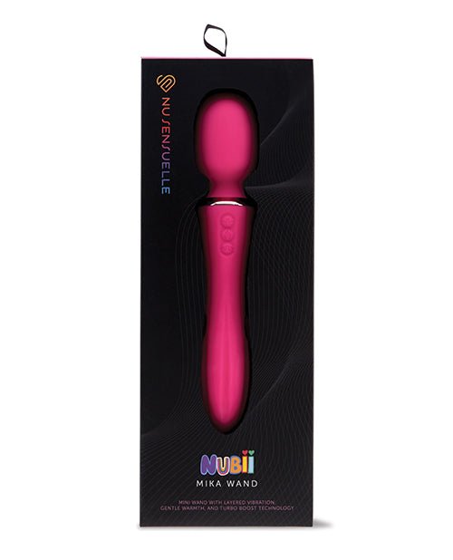 Nu Sensuelle Nubii Mika Turbo Boost & Heating Mini Wand - Pink | Shop Lowest Prices at Funlove.com