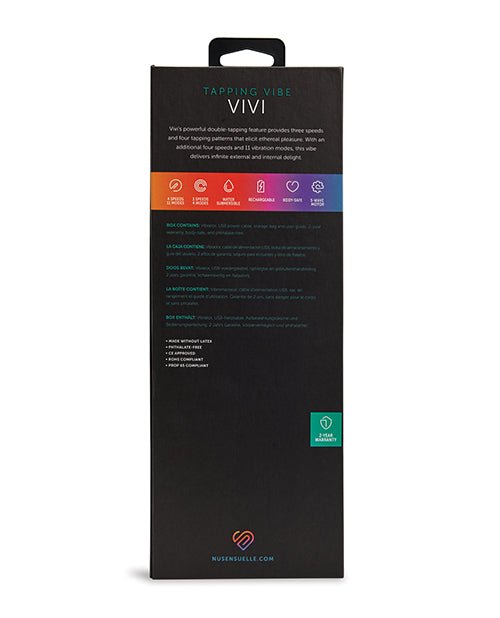Nu Sensuelle Vivi Double Tapping Vibe - Deep Purple | Shop Lowest Prices at Funlove.com