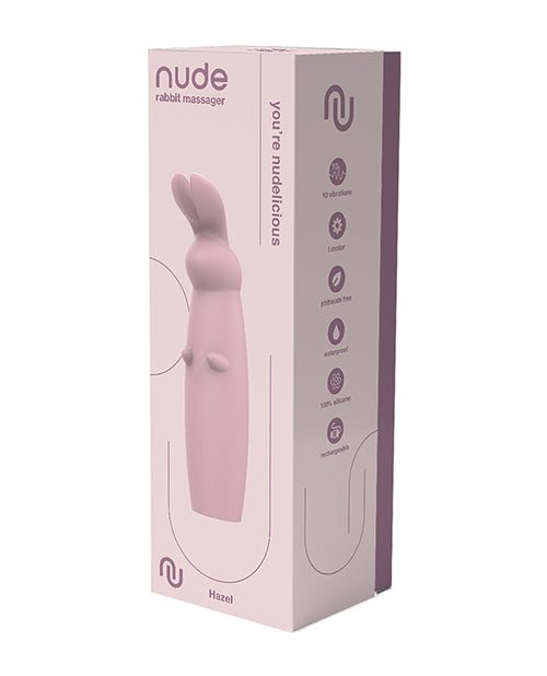 NUDE Hazel Rechargeable Rabbit Massager - Pink | Shop Lowest Prices at Funlove.com