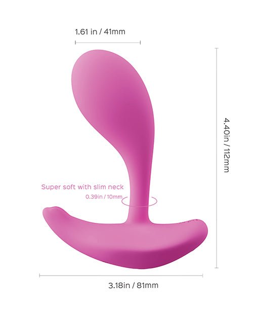Oly 2 Pressure Sensing App - Enabled Wearable Clit & G Spot Vibrator - Pink | Shop Lowest Prices at Funlove.com