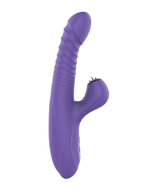 Omega Multi Function Warming Head Rabbit Vibe - Purple | Shop Lowest Prices at Funlove.com