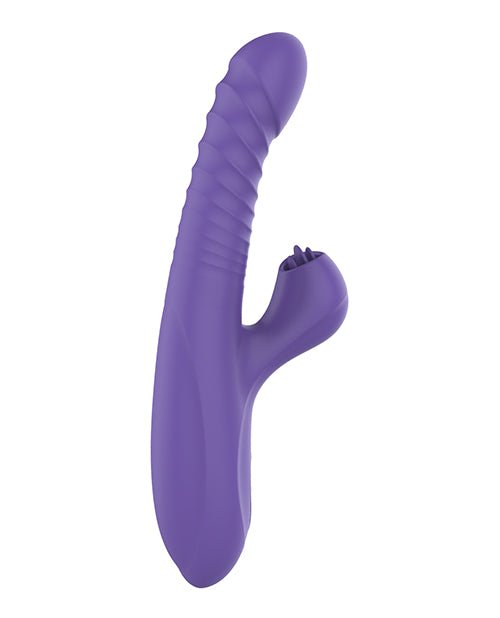 Omega Multi Function Warming Head Rabbit Vibe - Purple | Shop Lowest Prices at Funlove.com