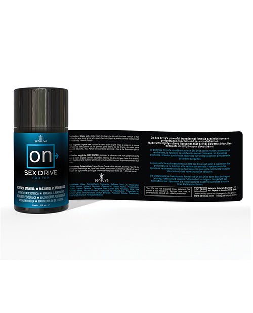 ON for Him Sex Drive Cream - 1.7 oz Bottle | Shop Lowest Prices at Funlove.com