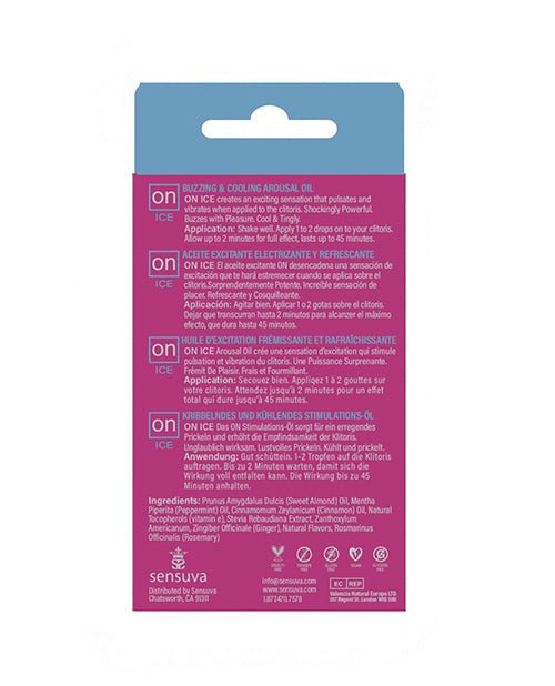 ON Ice Buzzing & Cooling Female Arousal Oil Medium Box - 5 ml Bottle | Shop Lowest Prices at Funlove.com