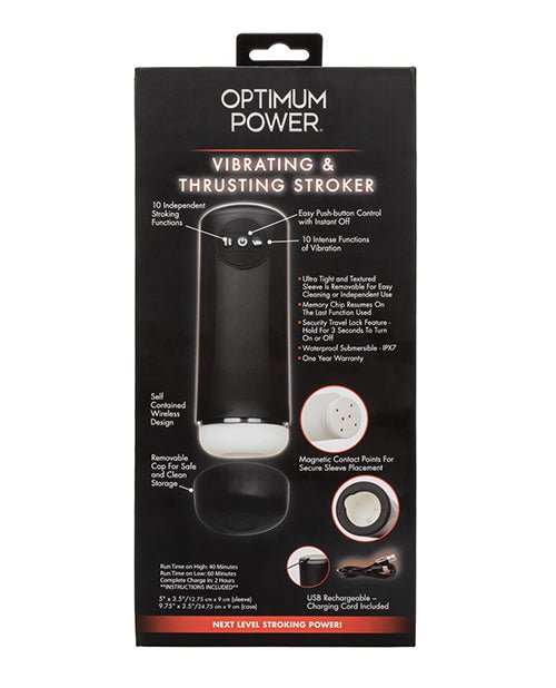 Optimum Power Vibrating & Thruster Stroker | Shop Lowest Prices at Funlove.com