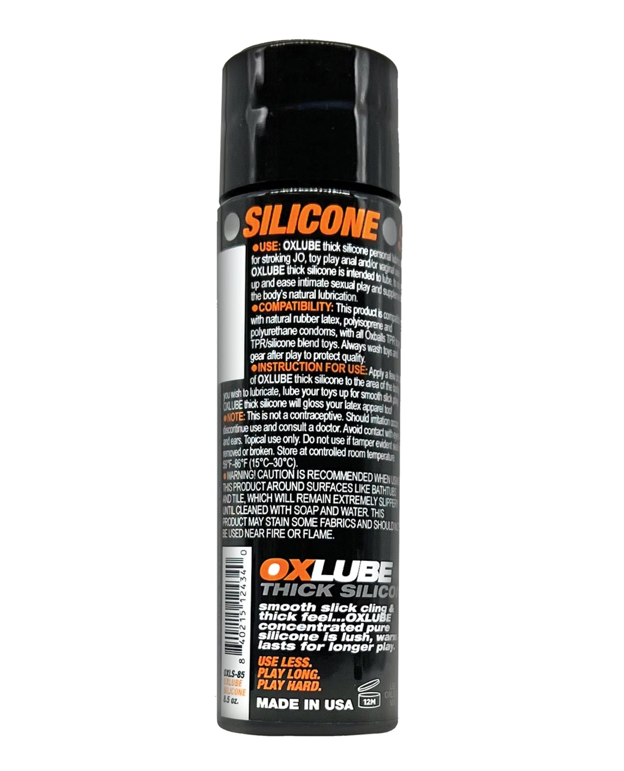 Ox Balls OXLube Thick Silicone - 8.5 oz | Shop Lowest Prices at Funlove.com