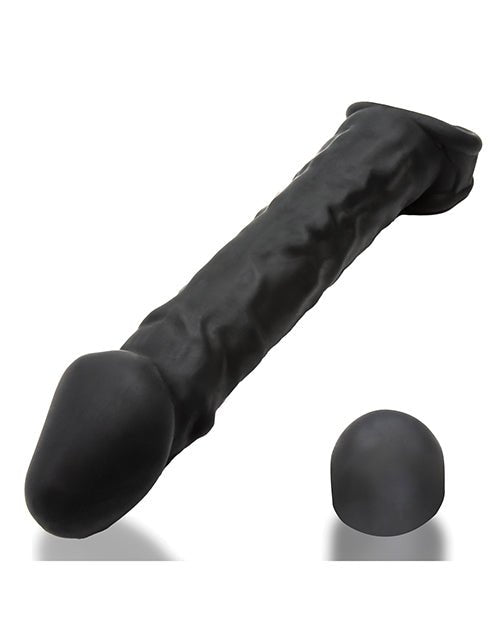 Oxballs Muscle Ripped Inner Ribbed Velvet - Smooth Cocksheath - Special Edition Black | Shop Lowest Prices at Funlove.com