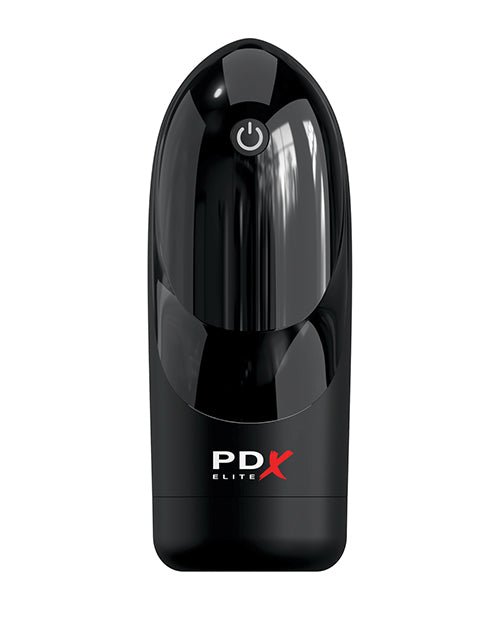 PDX Elite Hydrogasm Vibrating Stroker - Frosted/Black | Shop Lowest Prices at Funlove.com