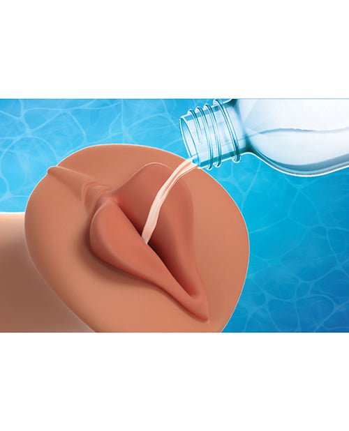 PDX Extreme Wet Pussies Super Luscious Lips XXL Stroker - Brown | Shop Lowest Prices at Funlove.com