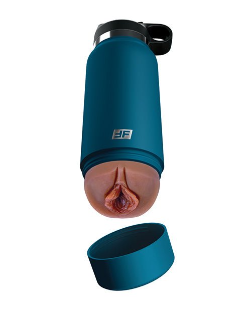 PDX Plus Fuck Flask Private Pleaser Stroker - Brown/Blue | Shop Lowest Prices at Funlove.com