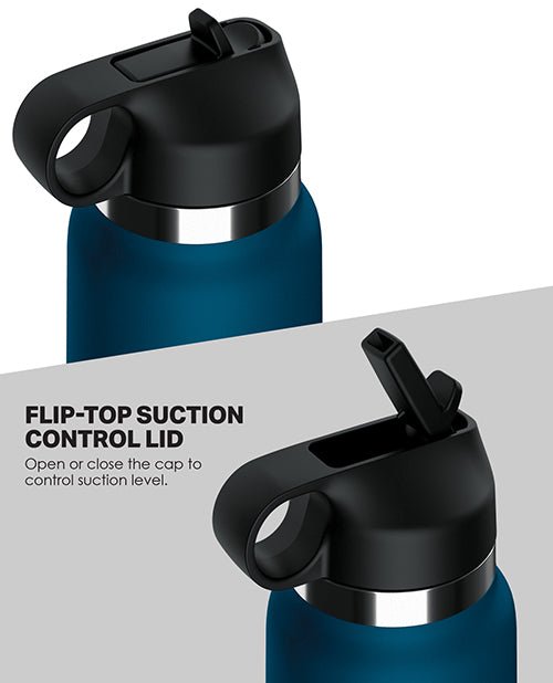 PDX Plus Fuck Flask Private Pleaser Stroker - Light/Blue | Shop Lowest Prices at Funlove.com