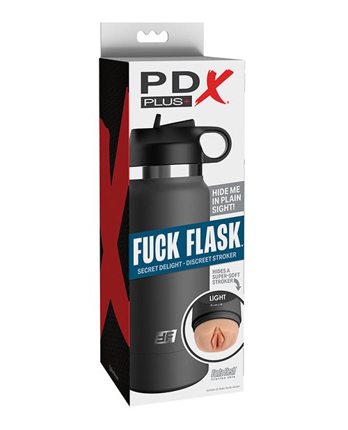 PDX Plus Fuck Flask Secret Delight Stroker - Light/Grey | Shop Lowest Prices at Funlove.com
