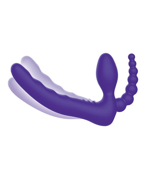 Pegasus 7" Strapless Strap On w/Remote - Purple | Shop Lowest Prices at Funlove.com