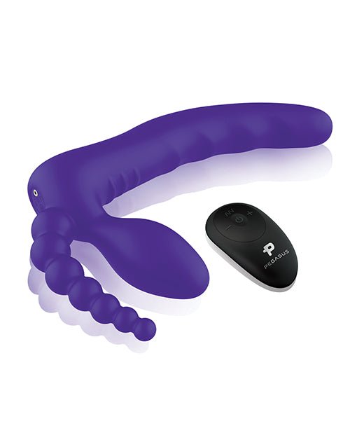 Pegasus 7" Strapless Strap On w/Remote - Purple | Shop Lowest Prices at Funlove.com