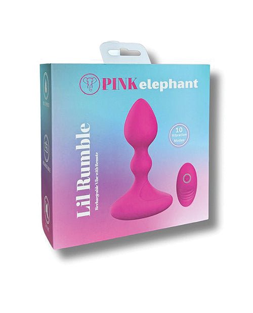 Pink Elephant Lil Rumble Rechargeable Vibe w/Remote | Shop Lowest Prices at Funlove.com