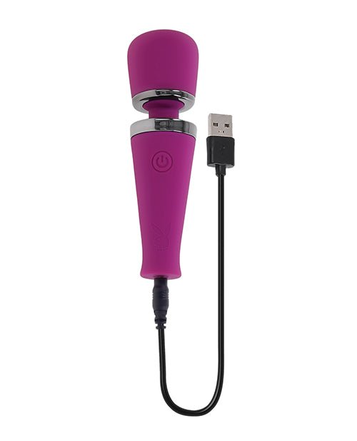 Playboy Pleasure Mic Drop Petite Wand Vibrator | Shop Lowest Prices at Funlove.com