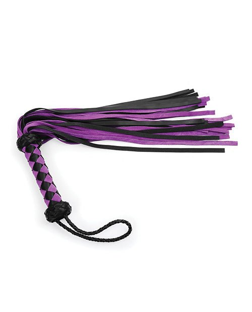 Plesur 22" Leather Flogger - Purple | Shop Lowest Prices at Funlove.com