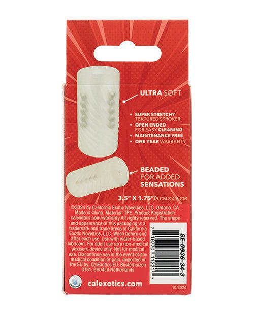 Pop Sock! Beaded Stroker - Clear | Shop Lowest Prices at Funlove.com